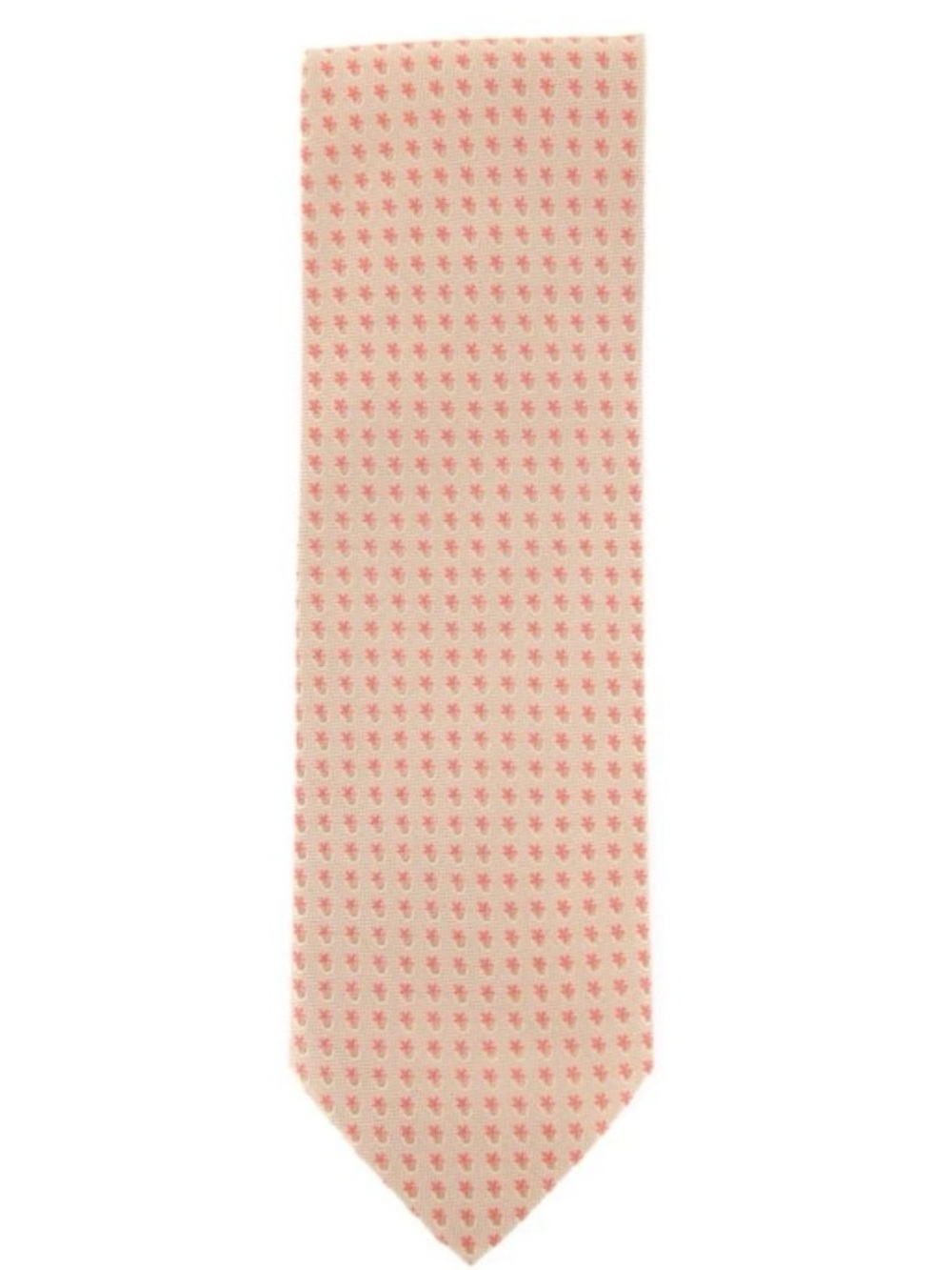 Tie Your Tie Florence Beige White, Pink Tie - NEW with TAGS - 3.25" x 57.5"